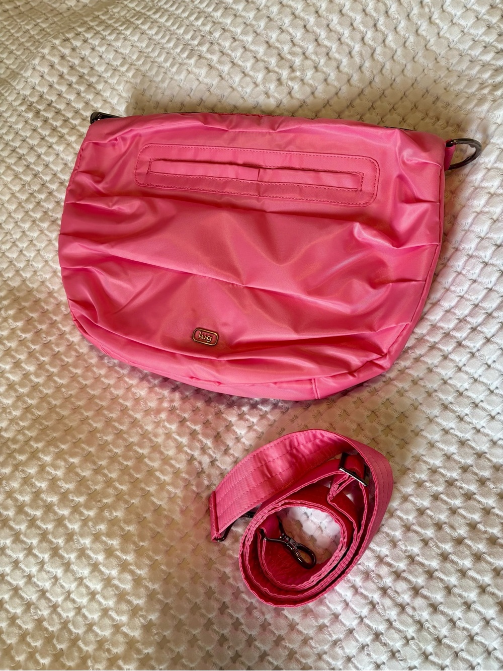 Lug Scuffle in Powerful Pink - no disco pouch